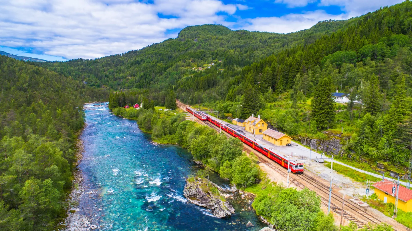 Trein in Noorwegen