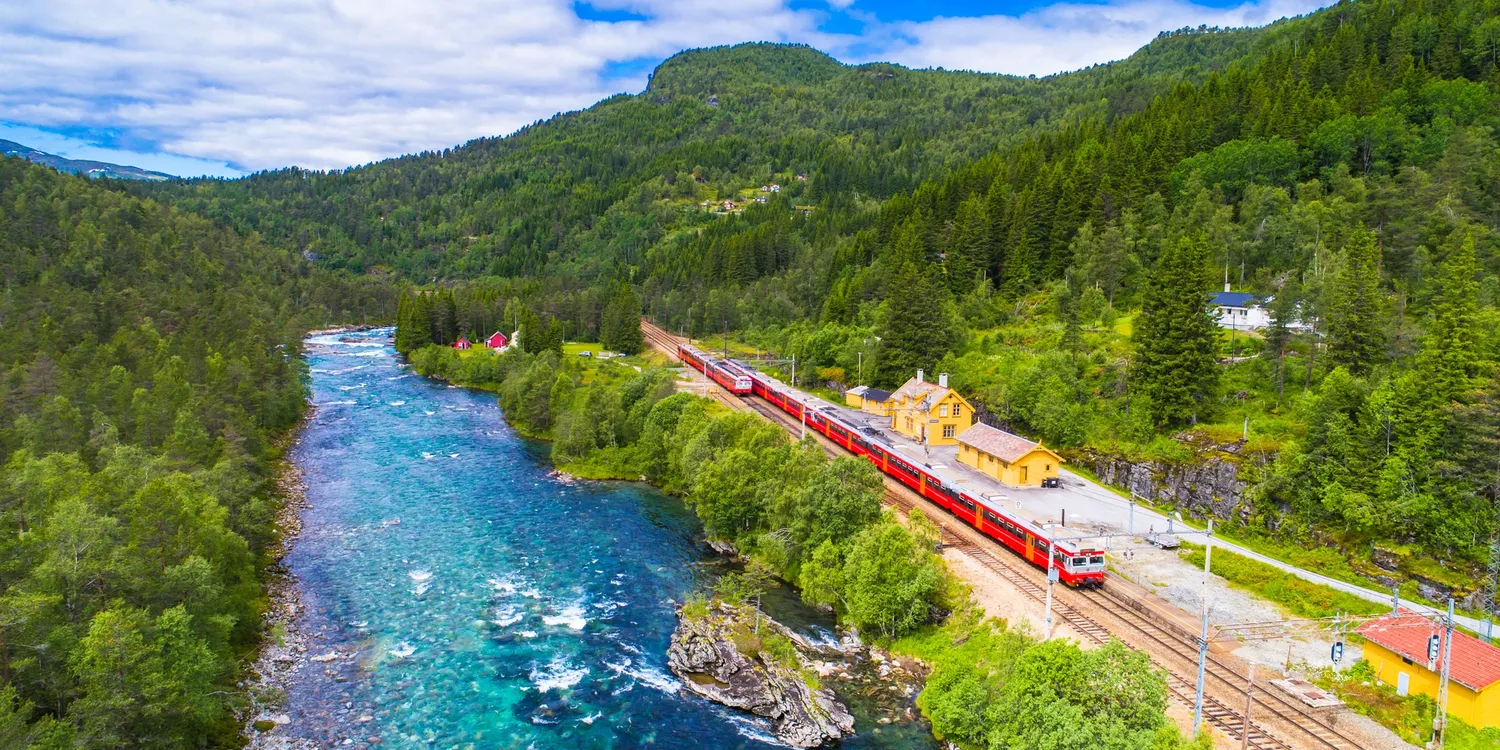 Trein in Noorwegen