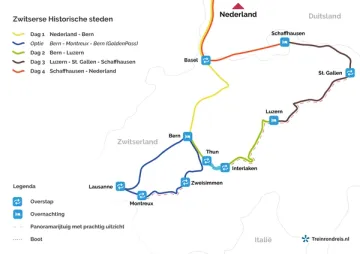 Reis route: Zwitserse Historische steden