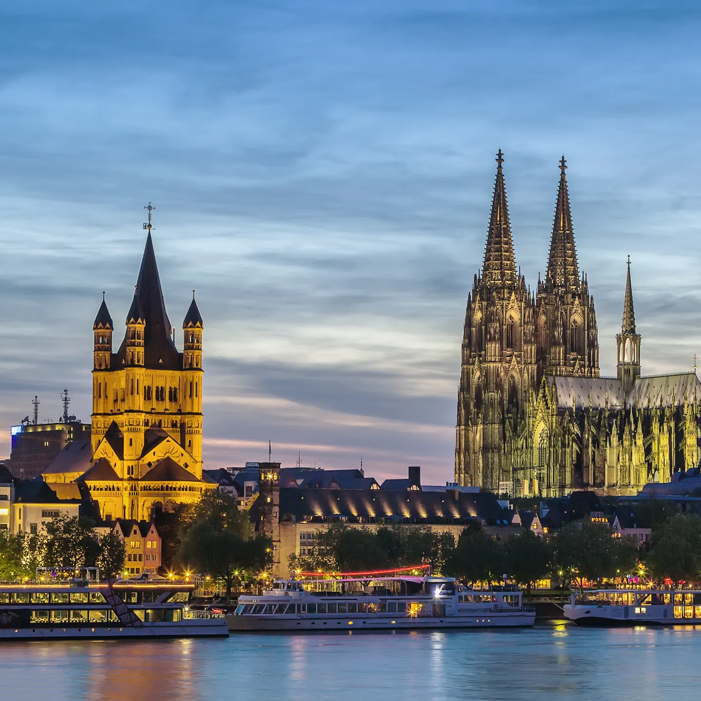 De skyline van Keulen