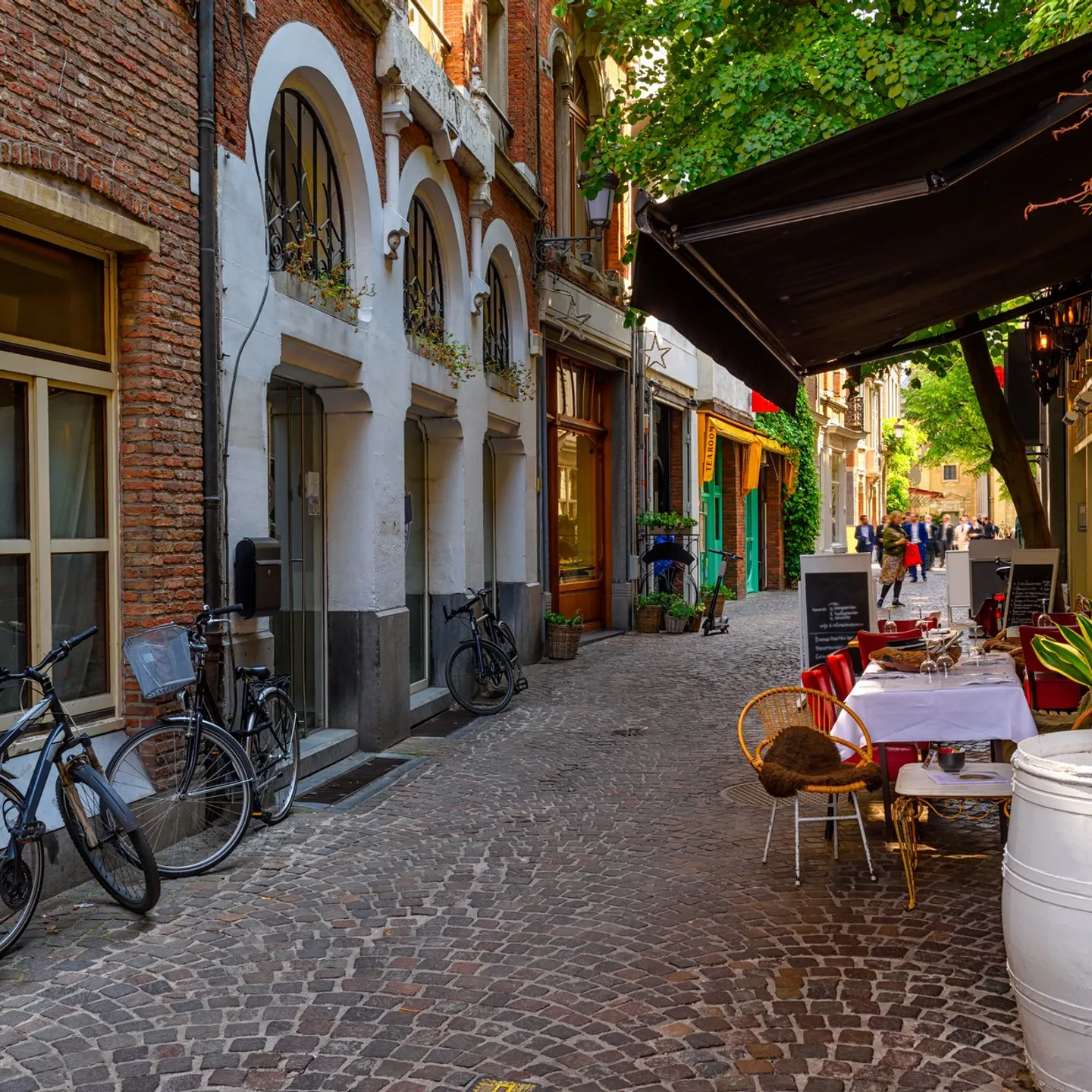 Het centrum van Antwerpen