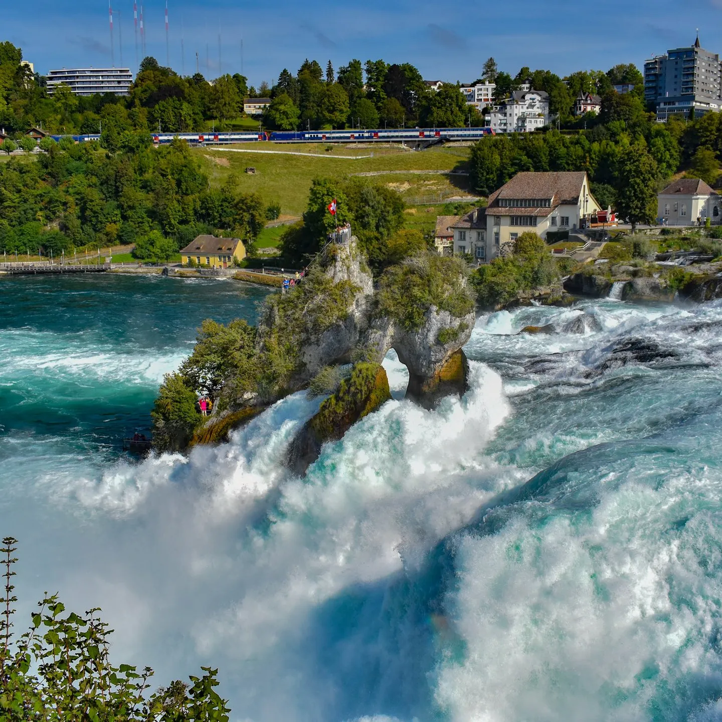 De Rheinfall in Schaffhausen