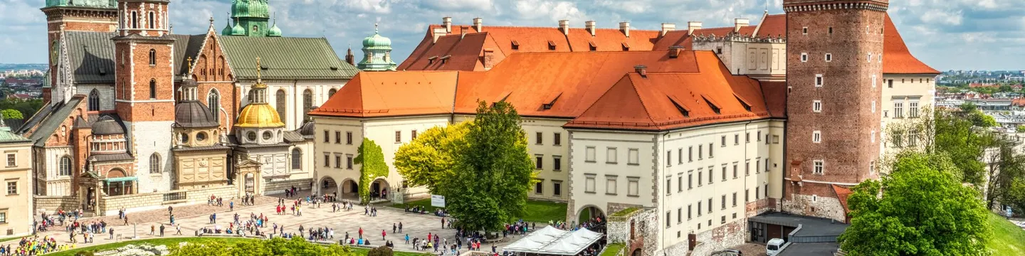 Het Koninklijk Kasteel van Wawel in Krakau