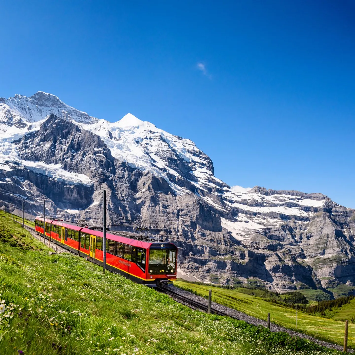 Met de trein naar de Jungfraujoch