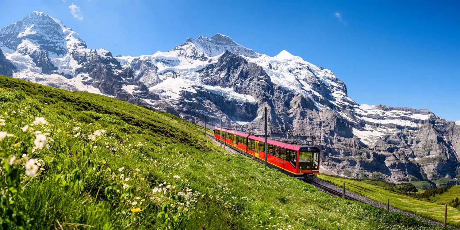 Met de trein naar de Jungfraujoch