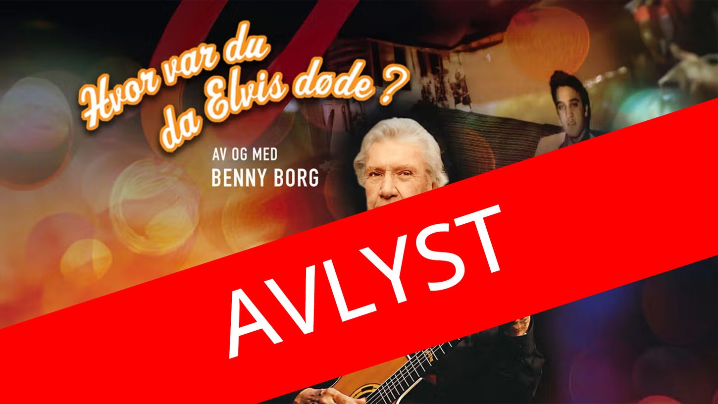"Hvor var du da Elvis døde? av og med Benny Borg. Bilde av Benny Borg med gitar.