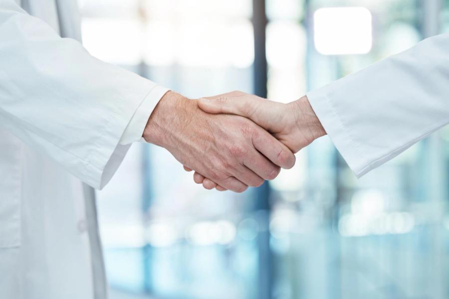 people shaking hands