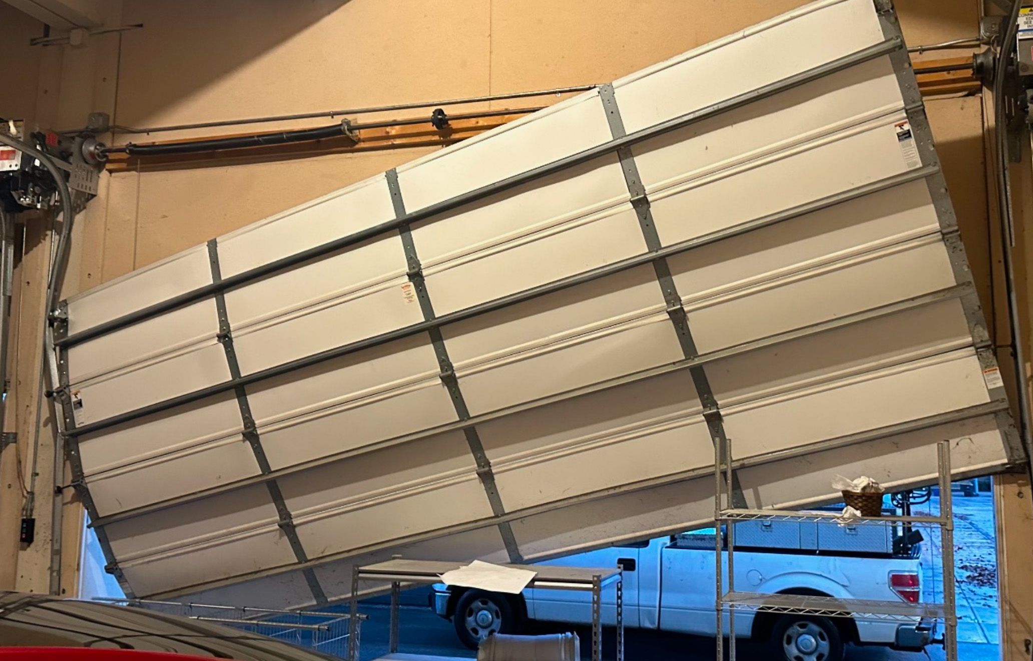 Crashed & Off-Track Garage Door Repair