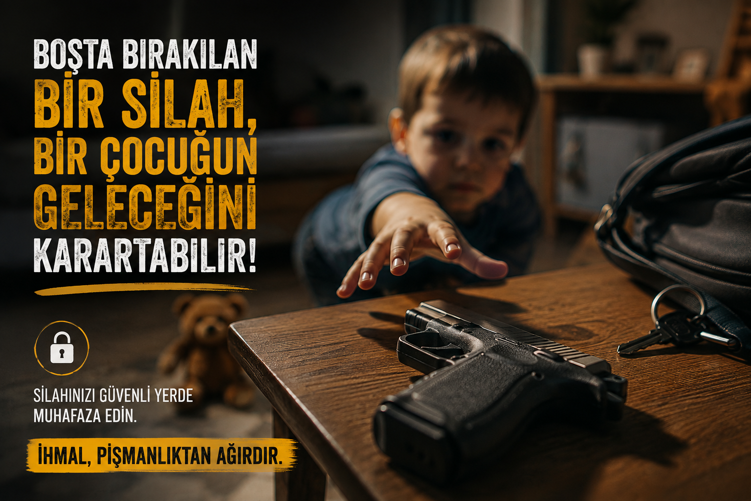 Çocuğun Ateşli Silahı Ele Geçirmesine Neden Olana 1 Yıldan 3 Yıla Kadar Hapis Cezası