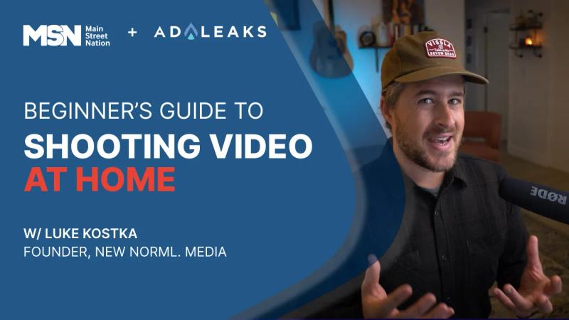 Beginner's Guide to Shooting Video at Home