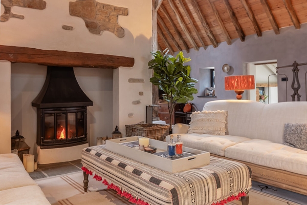 Expansive rural views from a converted barn by Love Locations.
