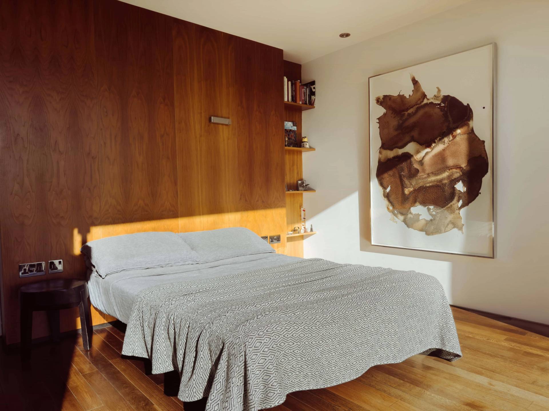 Cozy bedroom retreat at Love Locations Highgate Zen home with minimalist design.