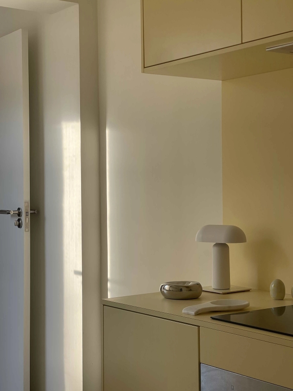 East London living space with soft natural light and clean lines