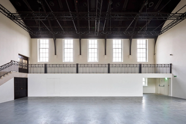 Wide interior view of Ladbroke Hall event space, Love Locations