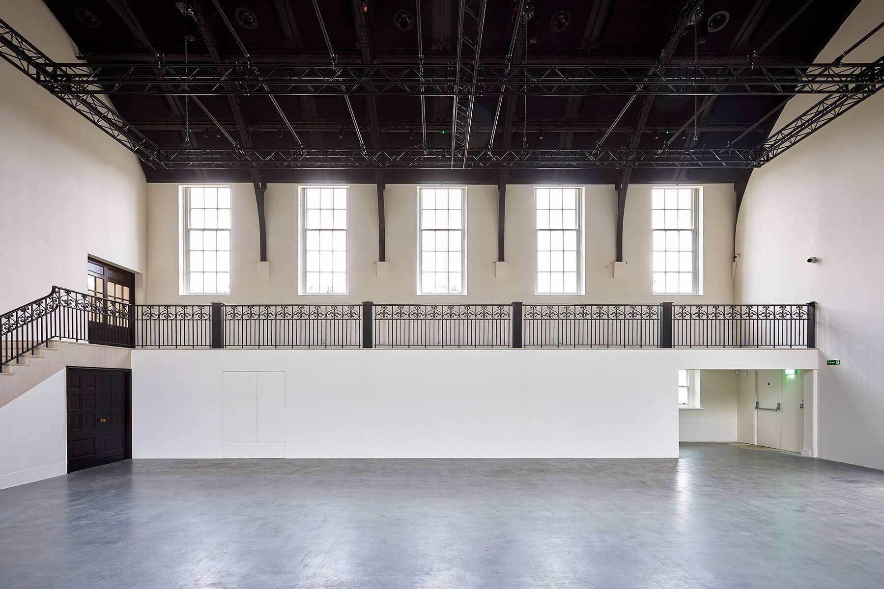 Wide interior view of Ladbroke Hall event space, Love Locations