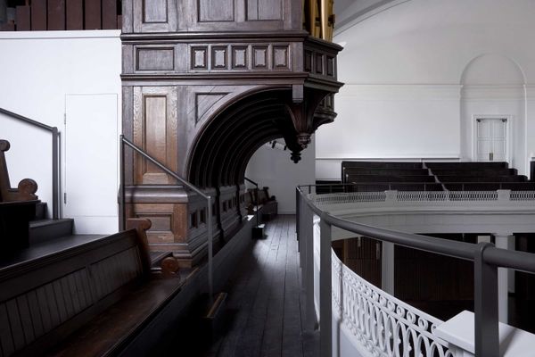 Wide interior shot of Hackney church used for productions, Love Locations