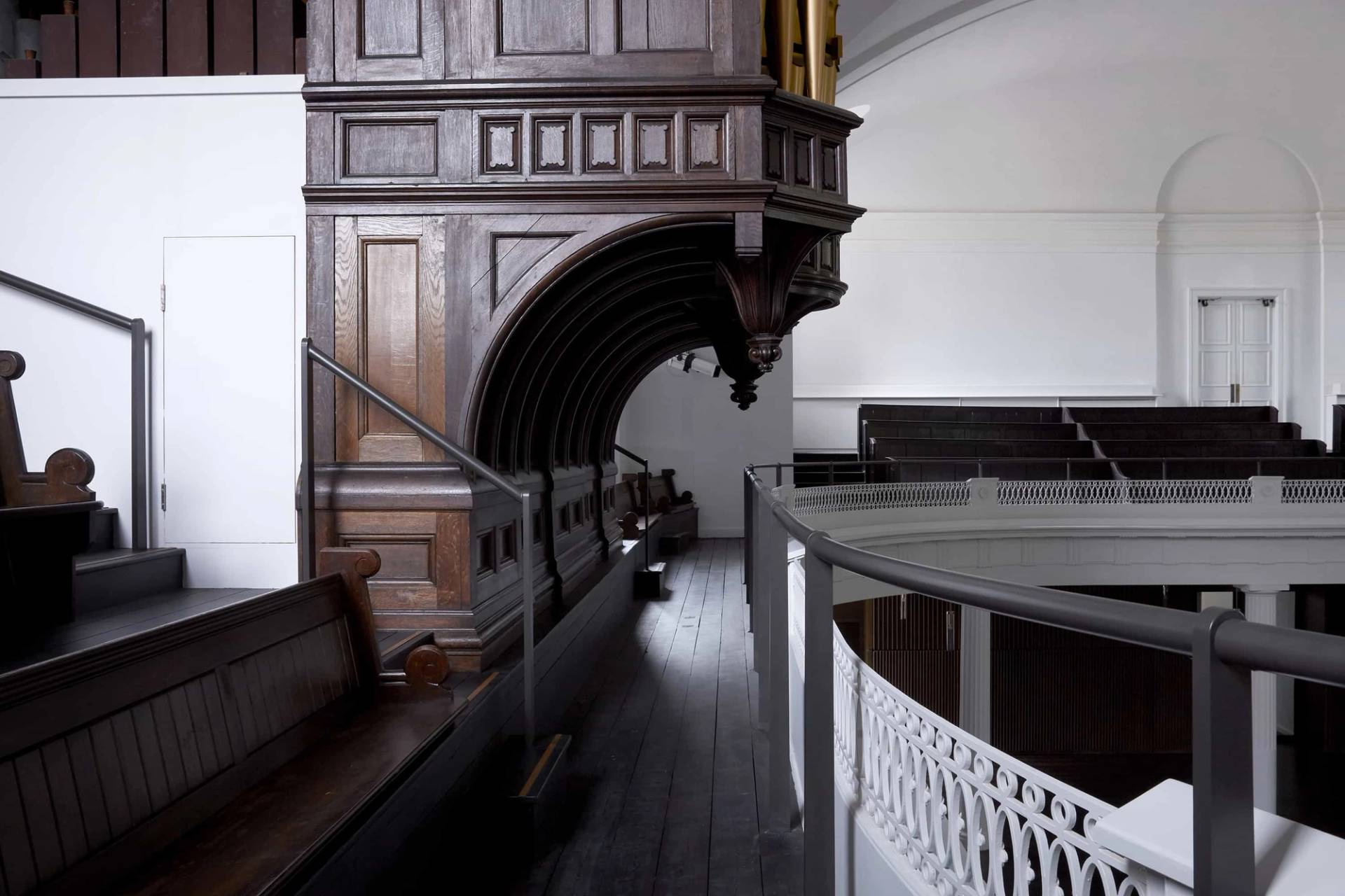 Wide interior shot of Hackney church used for productions, Love Locations
