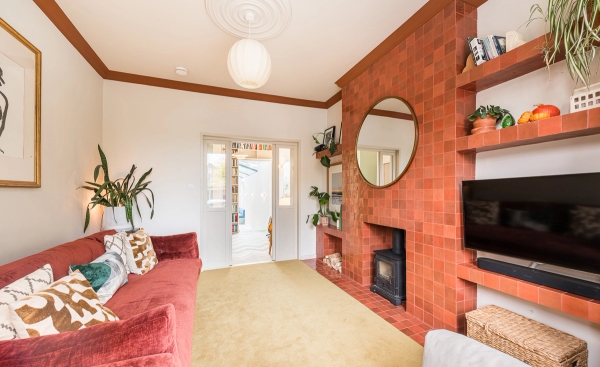 End-of-terrace house exterior in North London, Love Locations