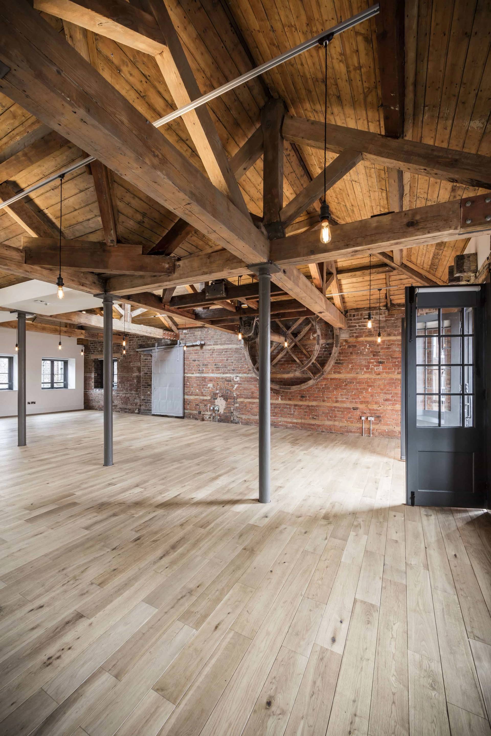 Period warehouse interior with antique furnishings in M4, Love Locations