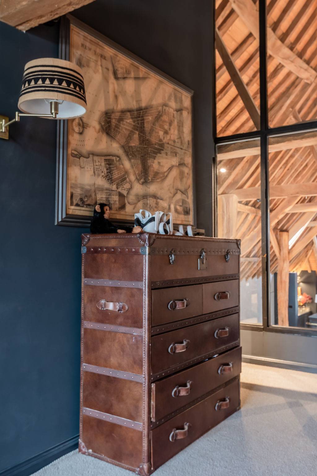 Love Locations neutral palette in a character barn conversion.