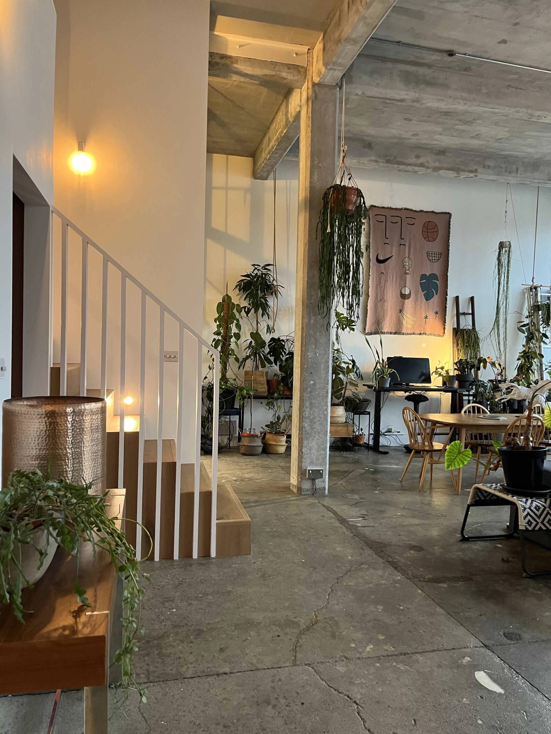 1930s industrial loft interior with concrete ceilings in Upper Clapton E5 Hackney – Love Locations