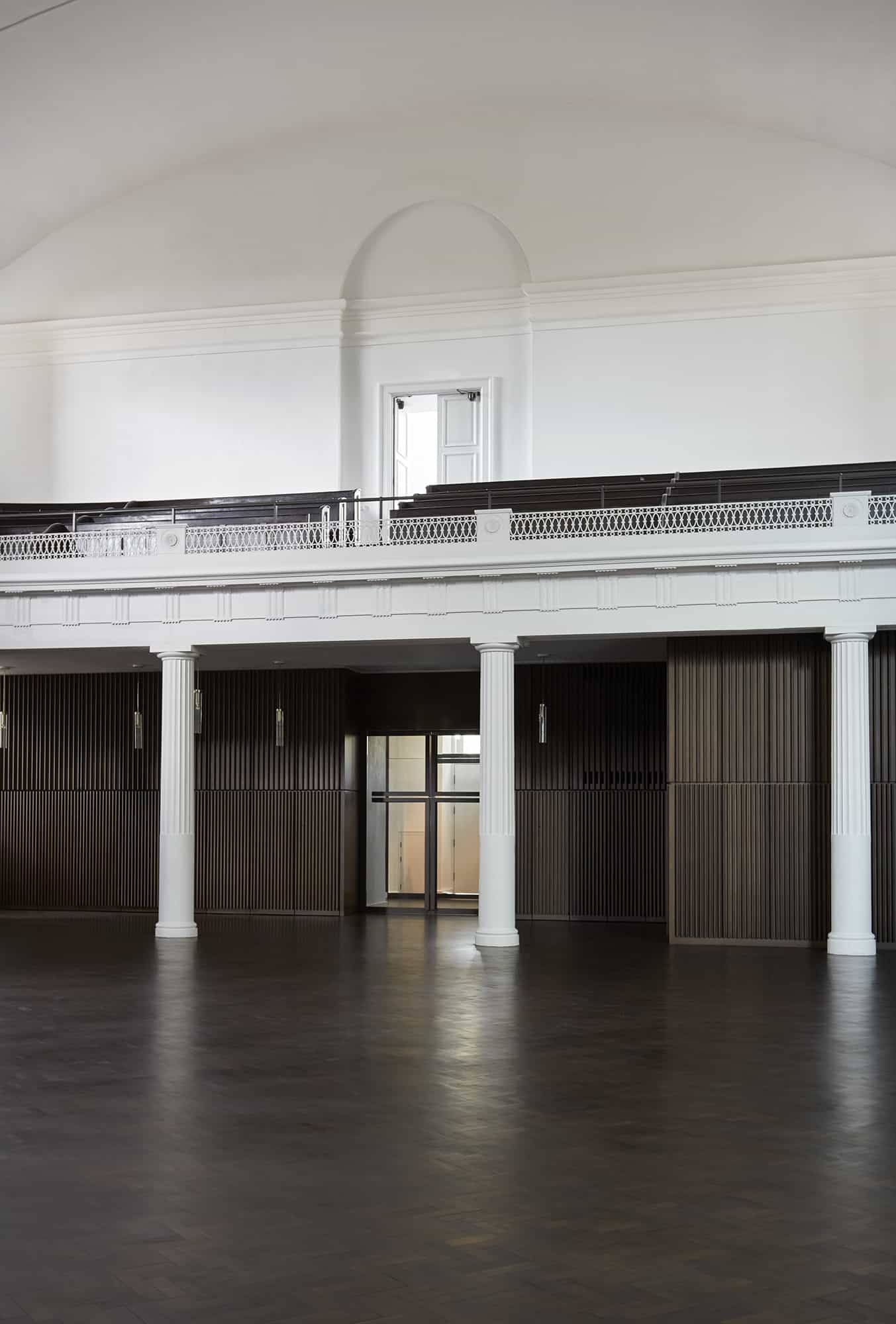 Natural light filling Hackney church interior, Love Locations shoot space