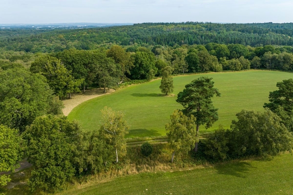 Far-reaching, open country views looking across the western valley from the elevated Greentrees estate, a Love Locations property.