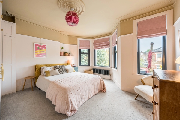 Colourful living space in North London townhouse, Love Locations