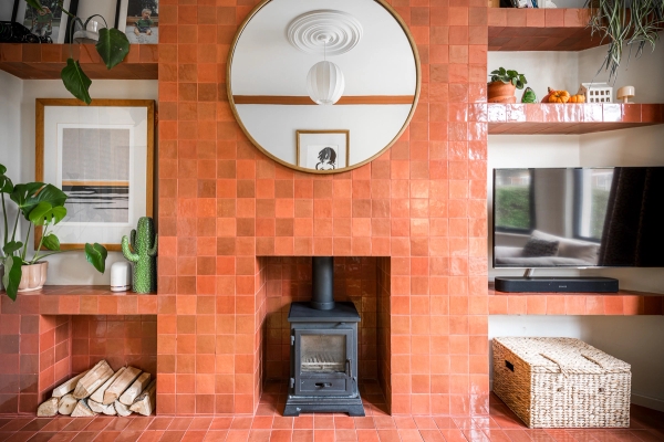 Tiled flooring detail in North London property, Love Locations