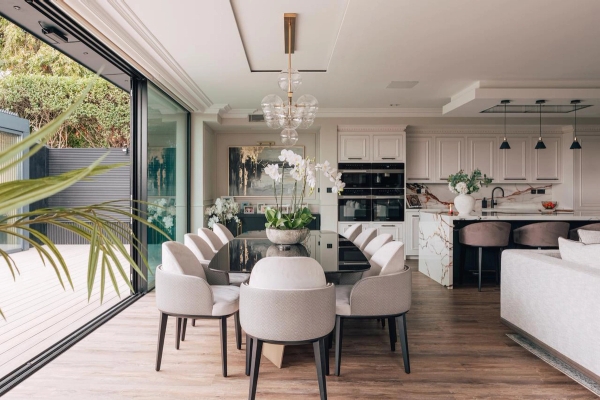 Contemporary West London W6 property featuring light filled open plan living and garden access