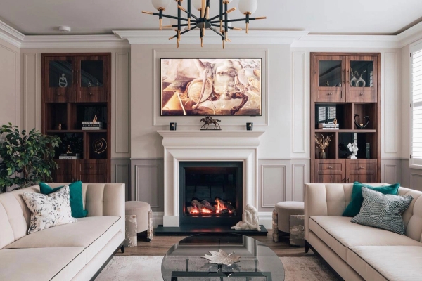 New build house in W6 featuring open plan layout and modern kitchen design