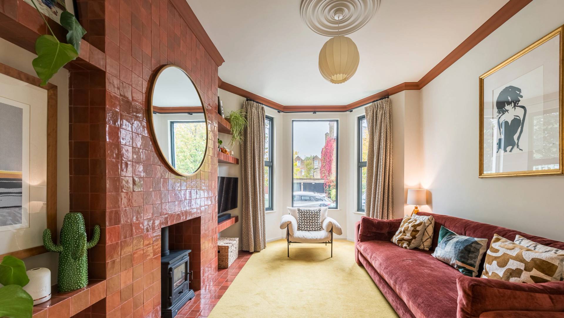 Vibrant interior design in North London home, Love Locations