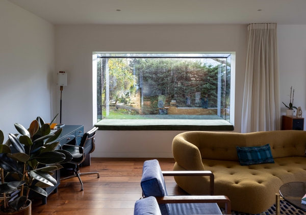 Primary bedroom with calm neutral interior