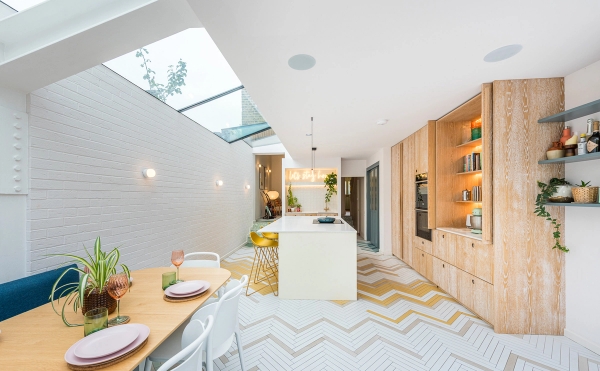 Colourful townhouse interior in North London, Love Locations