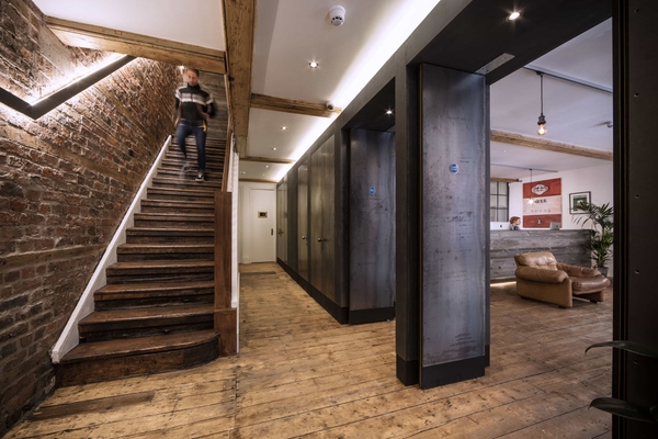 1853 Manchester warehouse with restored features in M4, Love Locations