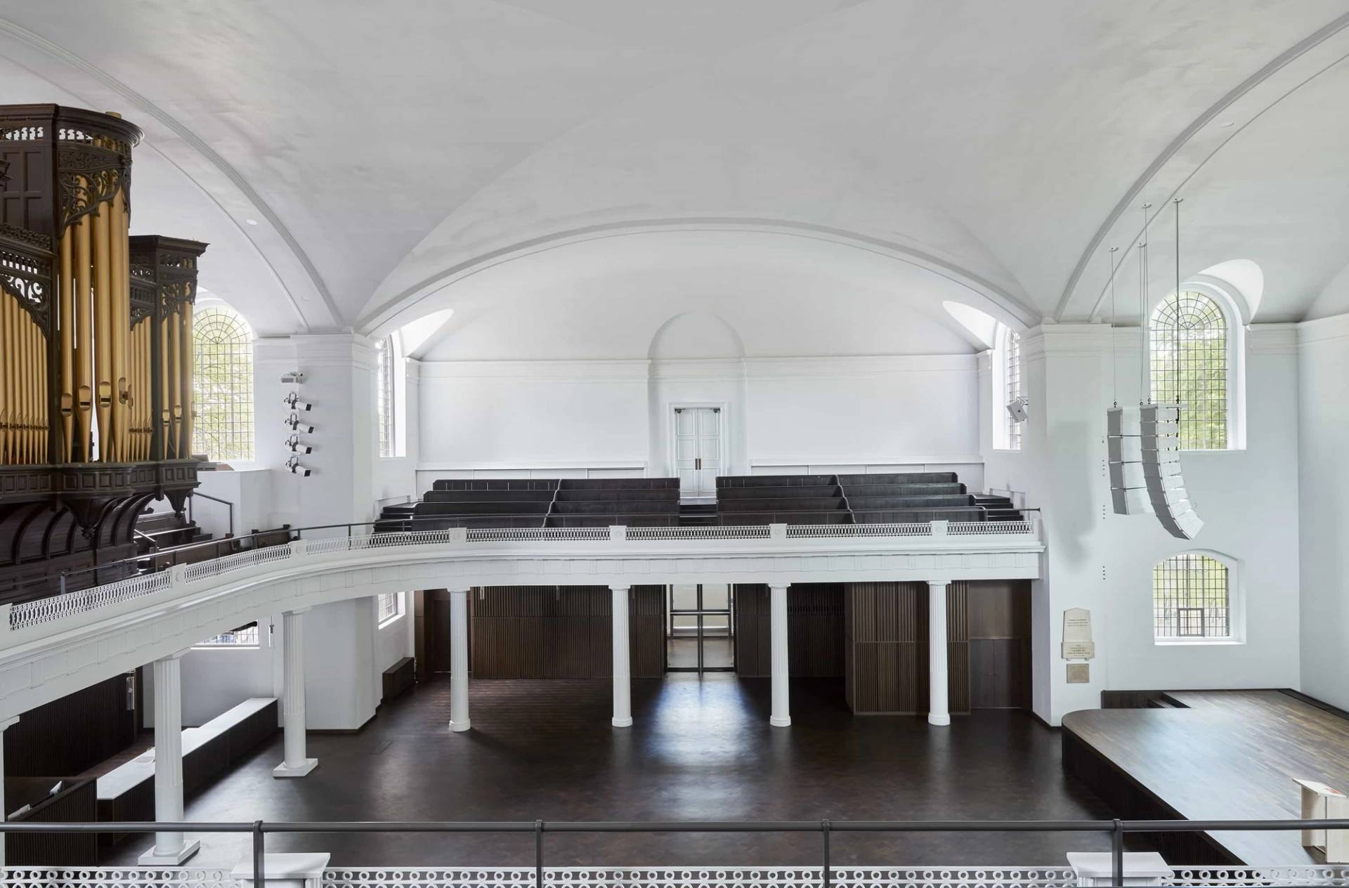 Spacious nave inside historic Hackney church, Love Locations shoot location