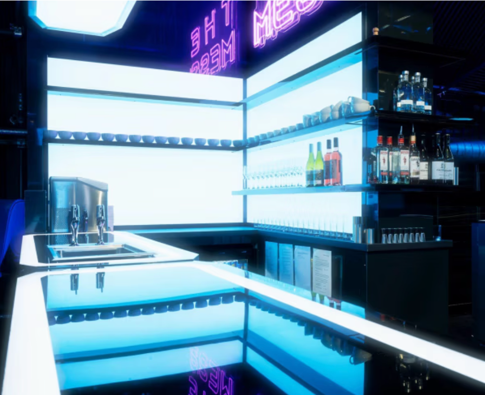 Space ship style cocktail style