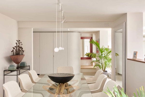 Open-plan kitchen interior in W4 home, Love Locations