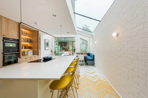 Contemporary townhouse with bold interiors in North London, Love Locations