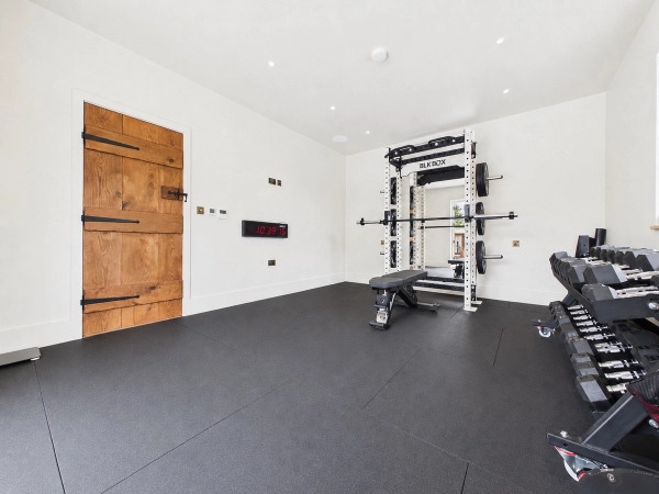 Love Locations private gym with weights and fitness equipment for TV and film