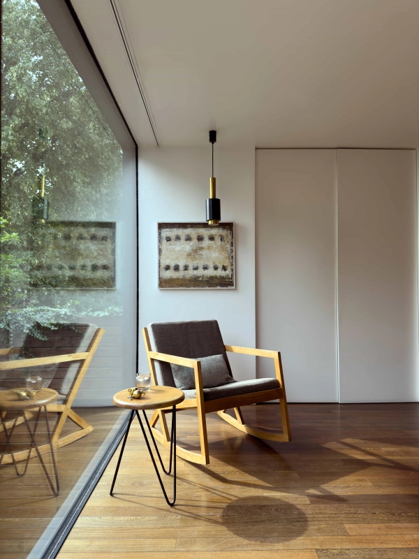 Modern bedroom interior at Love Locations Highgate Zen home with stylish furnishings.