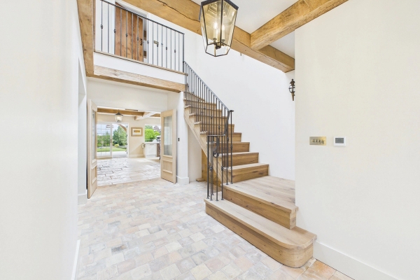 Love Locations farmhouse staircase and entrance hall for TV and film