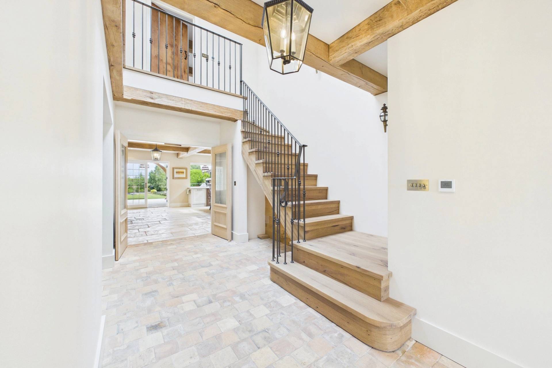 Love Locations farmhouse staircase and entrance hall for TV and film