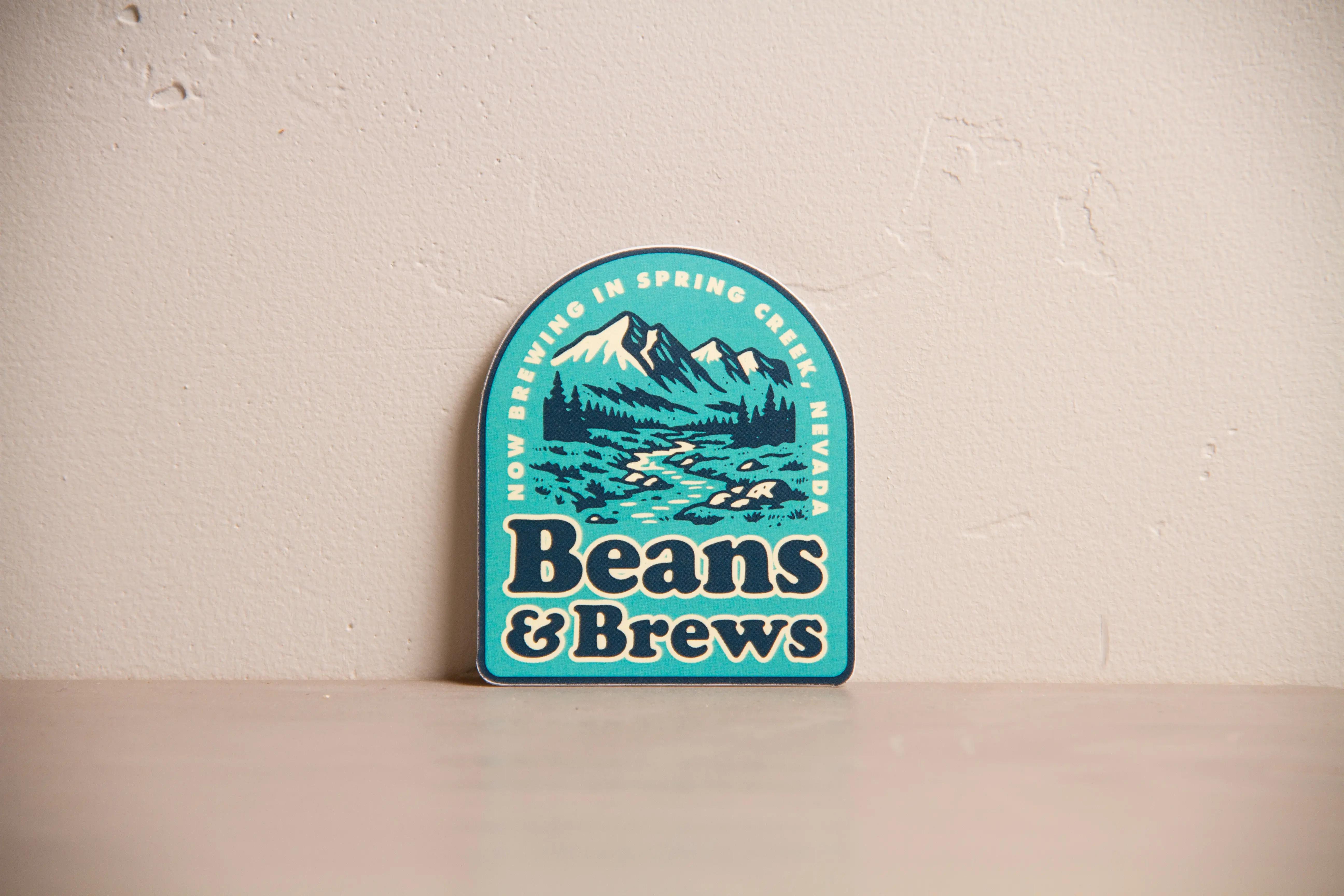 Beans and Brews sticker