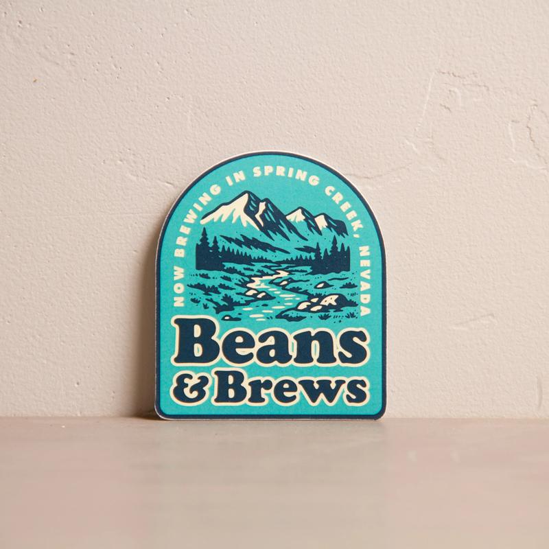 Beans and Brews sticker