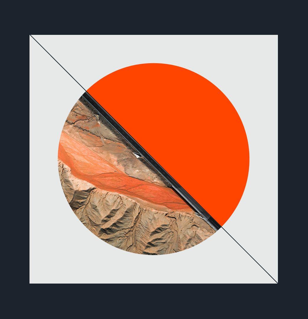 CDP campaign graphic: an aerial photo of desert mountains cut diagonally by a bright orange half circle