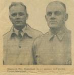 Avisutklipp, bilde av Torvald og Trygve Romseland