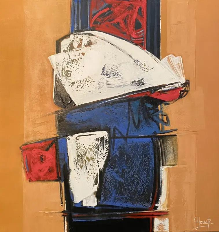 Peinture abstraite de Ghouar.