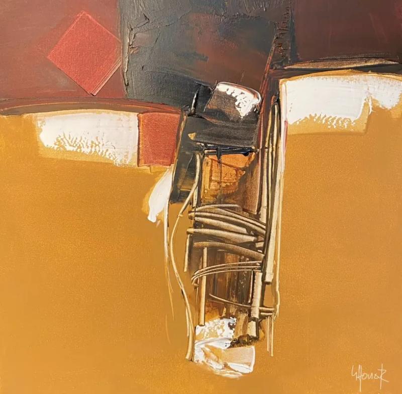 Peinture abstraite de Ghouar.