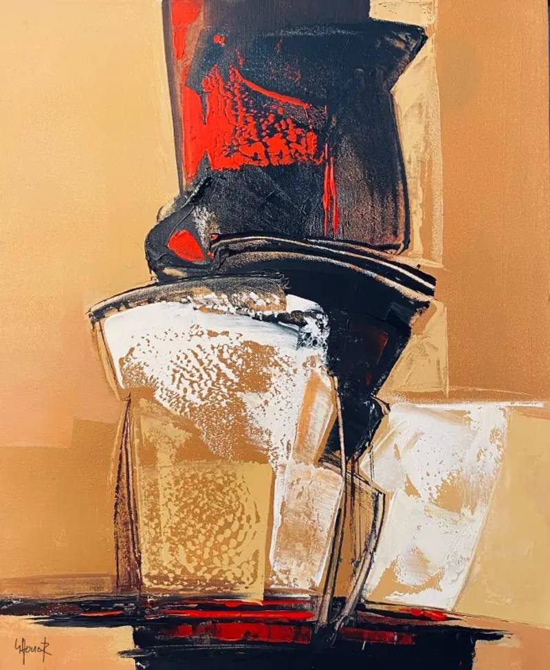 Peinture abstraite de Ghouar.